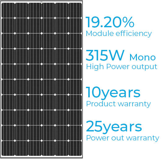 Sky Solar Energy - Trina Solar M Plus 315W